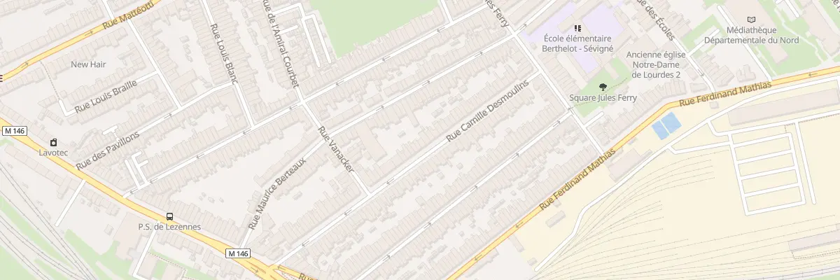 Plan du 63 Rue C Desmoulins Hellemmes à Lille
