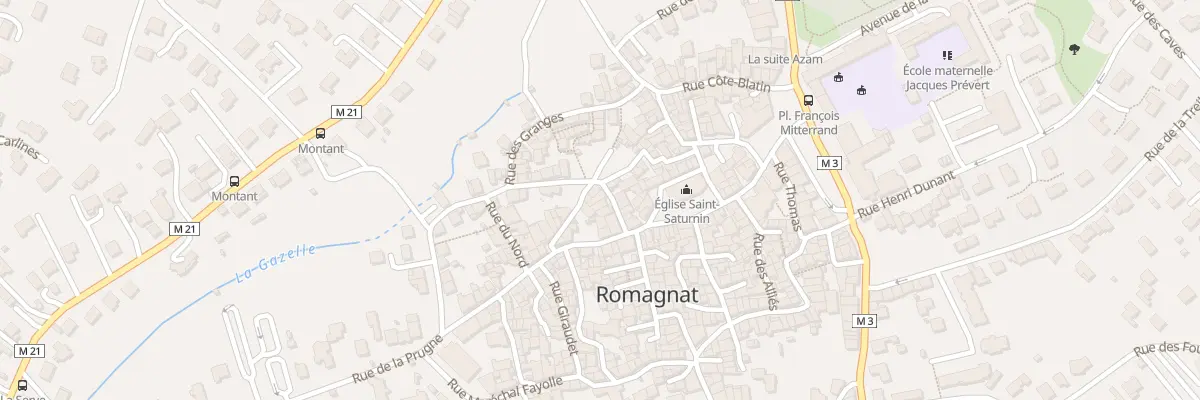 Plan du 1A Rue de Montrognon à Romagnat