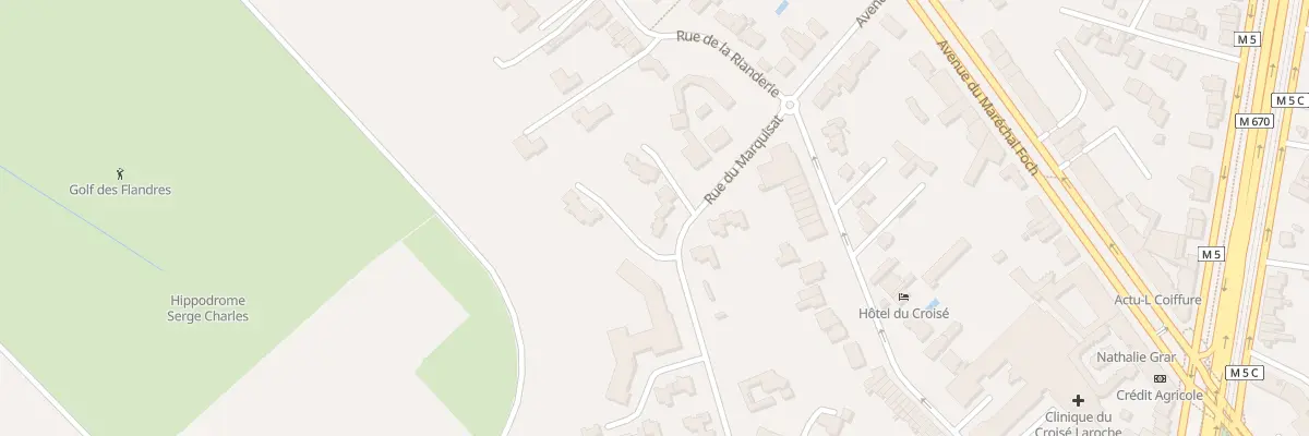 Plan du 6 Vc Marquisat de la Rianderie à Marcq-en-Barœul