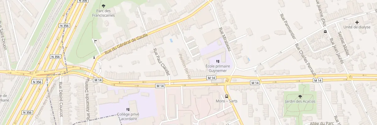 Plan du 4 Pav Bel Air Rue E.Zola à Mons-en-Barœul