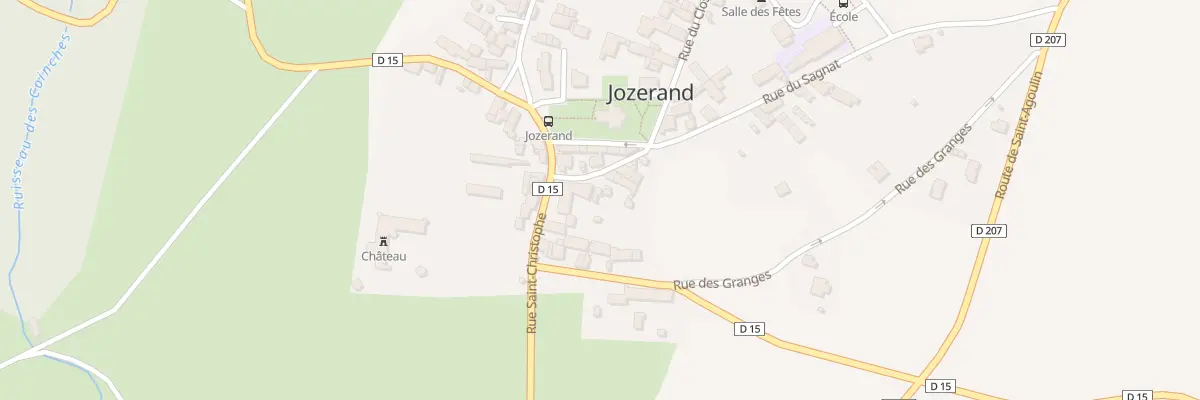 Plan du 6 Rue du Sagnat à Jozerand
