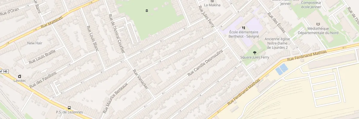 Plan du 61 Rue Maurice Berteaux à Lille