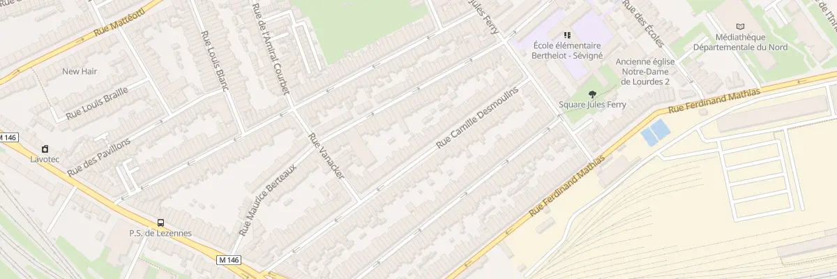 Plan du 67 Rue C Desmoulins Hellemmes à Lille