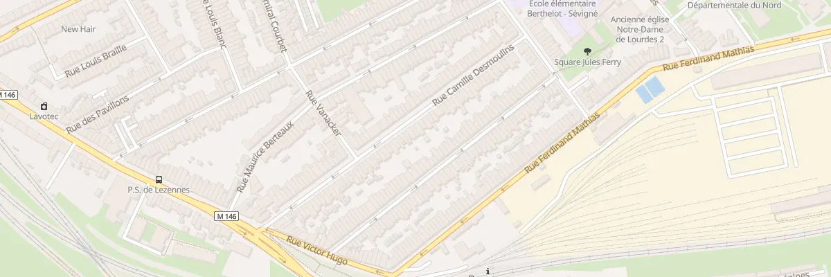 Plan du 64 Rue C Desmoulins Hellemmes à Lille