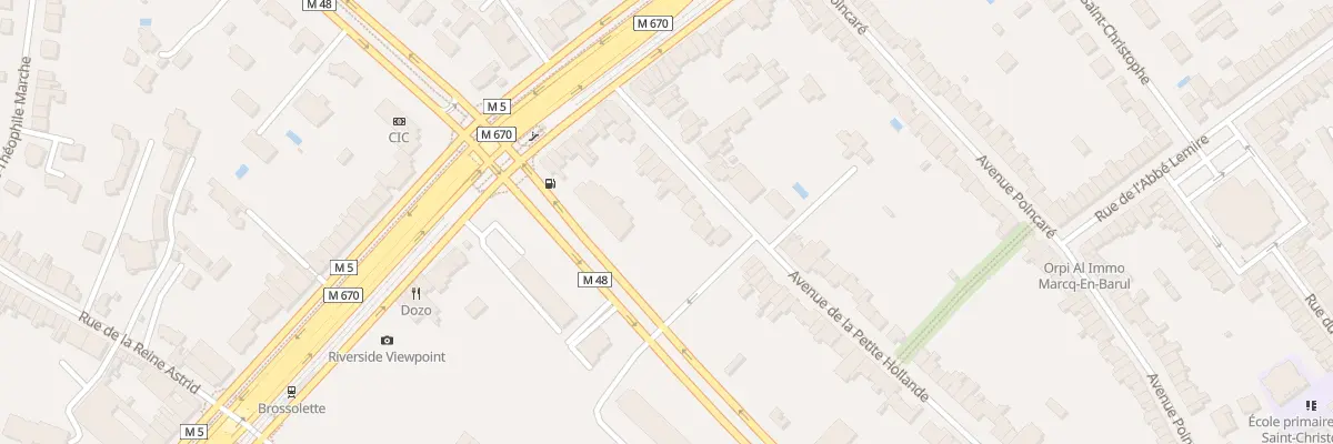 Plan du 10 Rue de la Petite Hollande à Marcq-en-Barœul