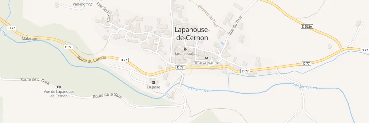 Plan du 5030 Lapanouse de Cernon à Lapanouse-de-Cernon