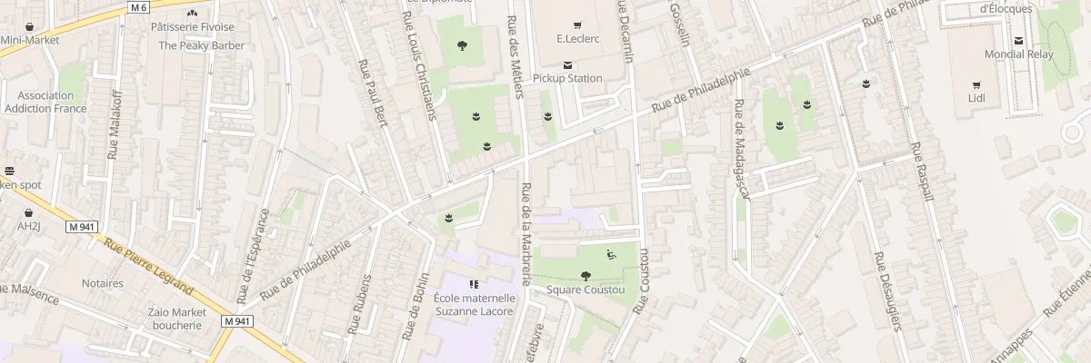 Plan du 66 Rue de Philadelphie à Lille