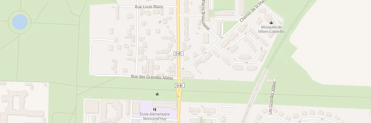 Plan du 1 Rue de la Marliere à Villers-Cotterêts