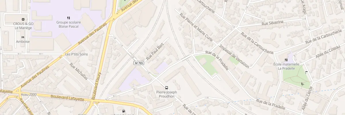 Plan du 21 Rue de la Pradelle à Clermont-Ferrand