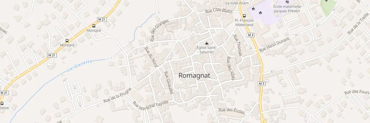 Plan du 31 Rue Mal Foch à Romagnat