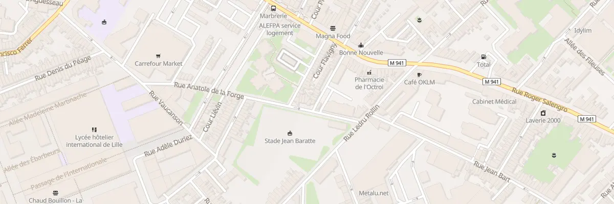 Plan du 243 Rue Anatole de la Forge à Lille