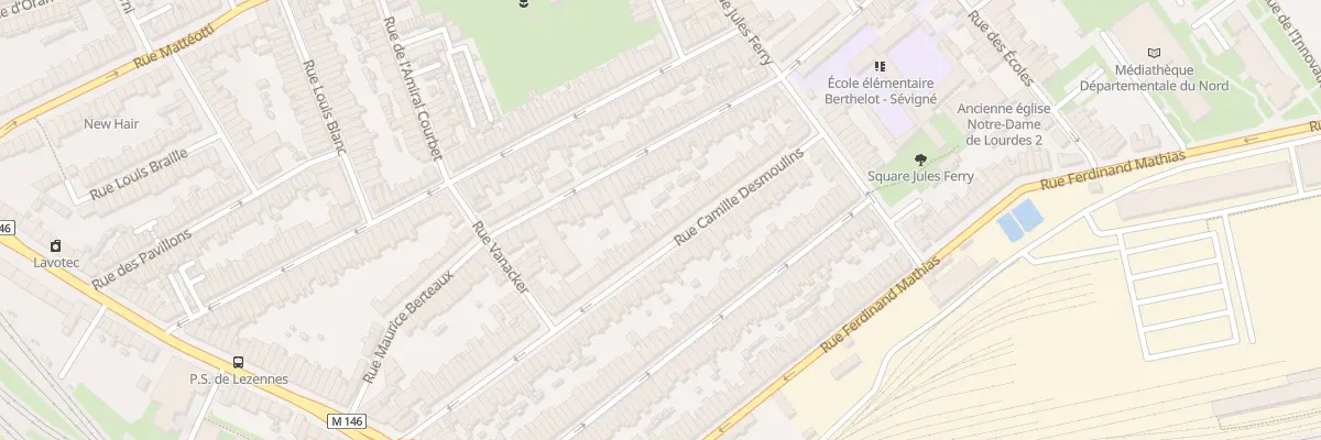 Plan du 71 Rue C Desmoulins Hellemmes à Lille