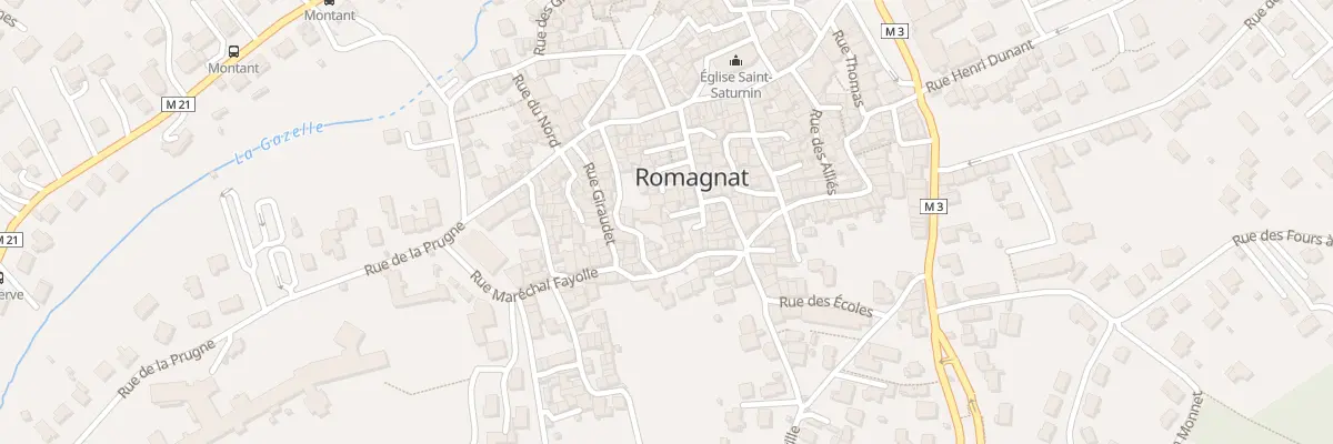 Plan du 3 Imp de Serbie à Romagnat