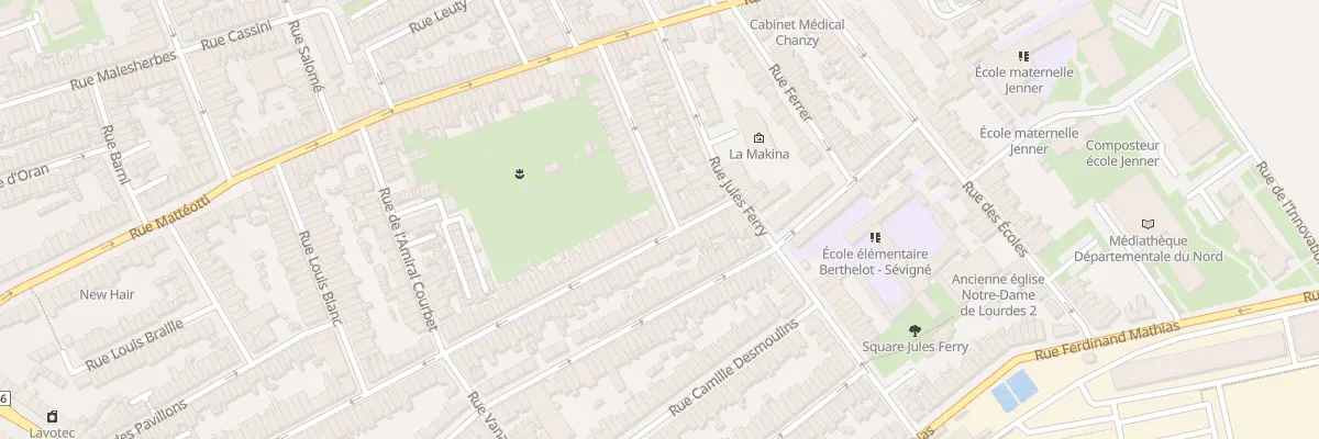 Plan du 151 Rue J J Rousseau Hellemmes à Lille