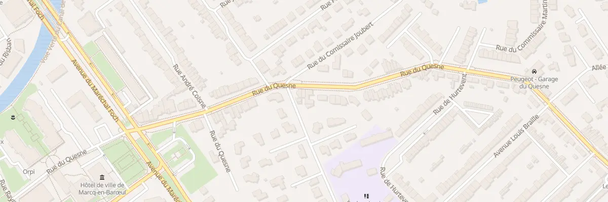 Plan du 110 Rue du Quesne à Marcq-en-Barœul