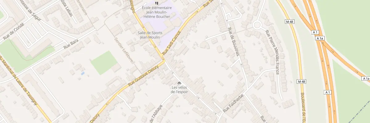 Plan du 50 Rue Roger Salengro à Ronchin