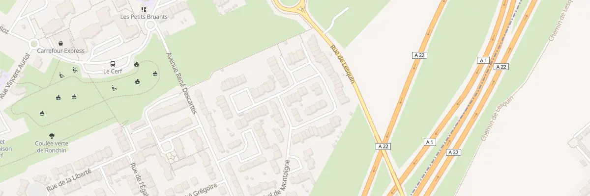 Plan du 8 Rue Blaise Pascal à Ronchin
