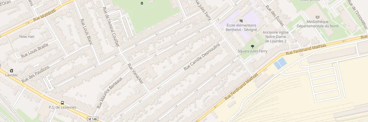 Plan du 75 Rue C Desmoulins Hellemmes à Lille