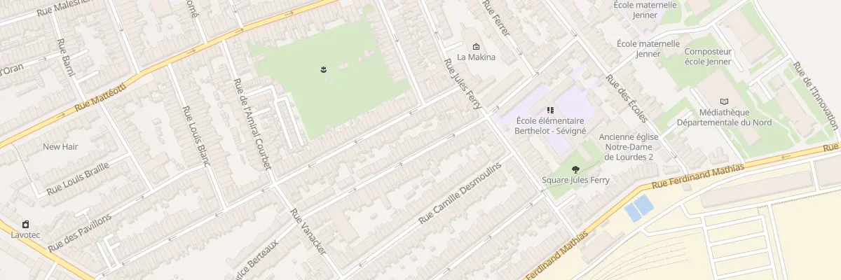 Plan du 30 Rue Maurice Berteaux à Lille