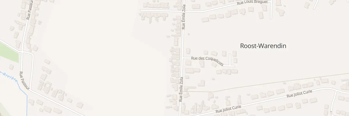 Plan du 411 Rue Emile Zola à Roost-Warendin