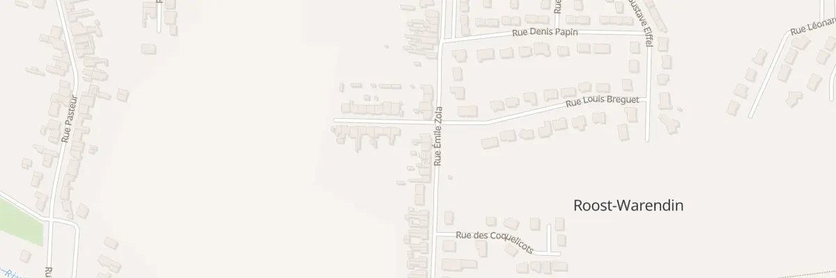 Plan du 305 Rue Emile Zola à Roost-Warendin