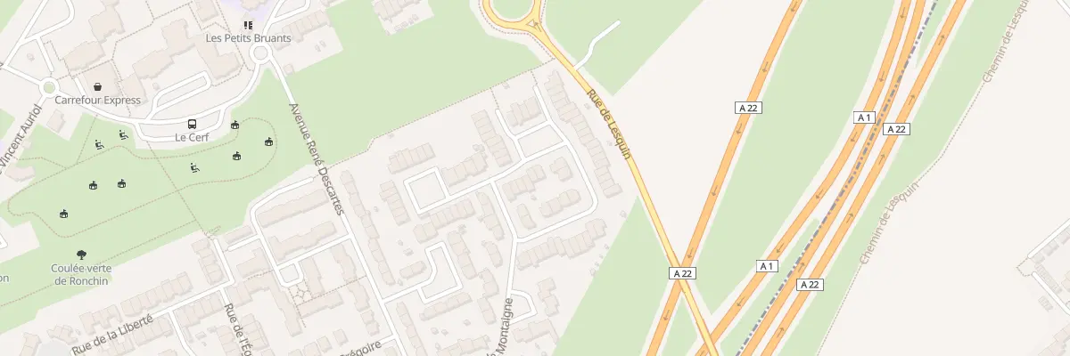 Plan du 4 Rue Blaise Pascal à Ronchin