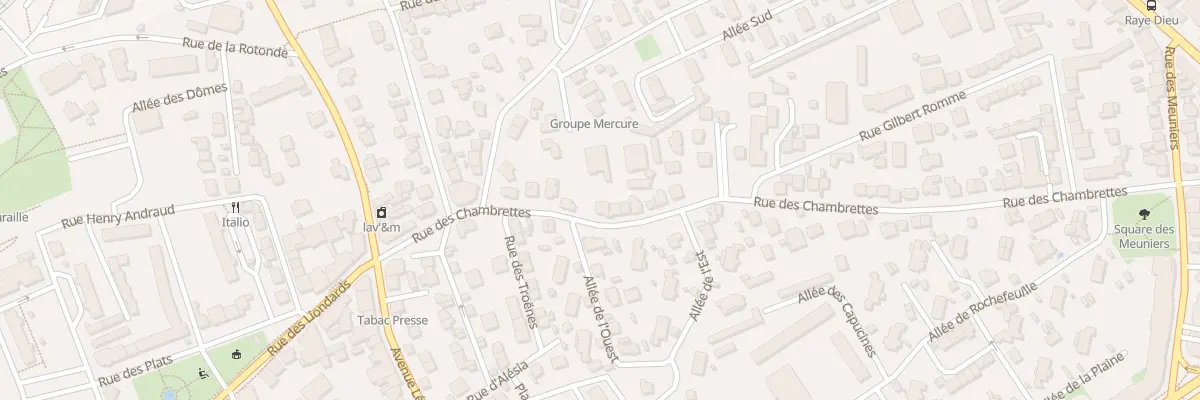Plan du 17 Rue des Chambrettes à Clermont-Ferrand