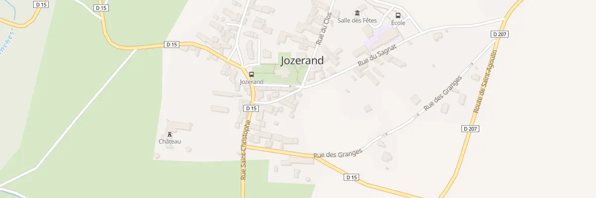 Plan du 12 Rue du Sagnat à Jozerand