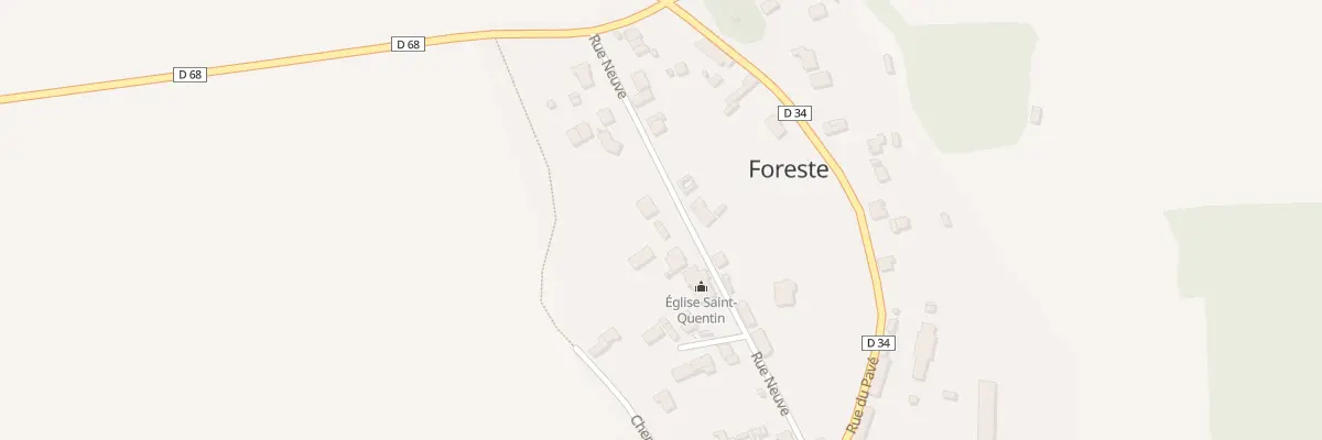 Plan du 7 Rue Neuve à Foreste