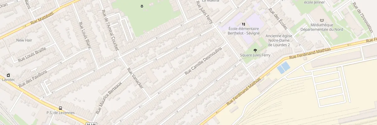 Plan du 79 Rue C Desmoulins Hellemmes à Lille