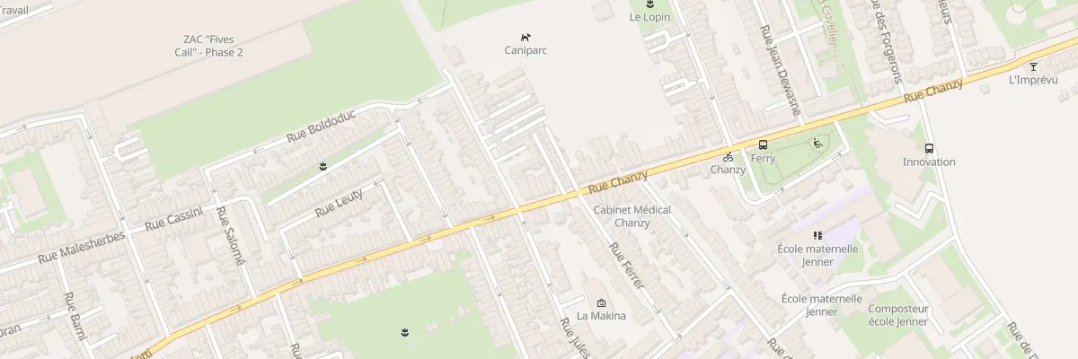 Plan du 156 Rue Chanzy Hellemmes à Lille