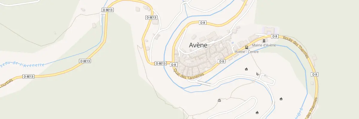 Plan du 6 Rue des Remparts à Avène