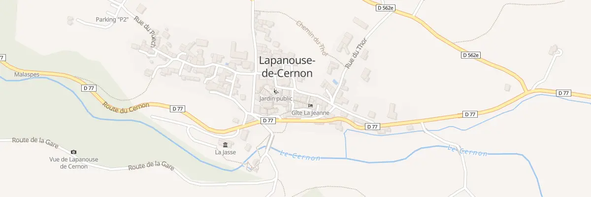 Plan du 5002A Lapanouse de Cernon à Lapanouse-de-Cernon