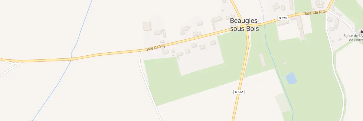 Plan du 183 Rue du Fey à Beaugies-sous-Bois