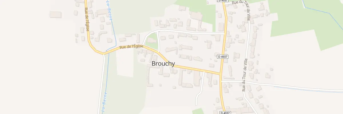 Plan du 154 Rue de l’Eglise à Brouchy