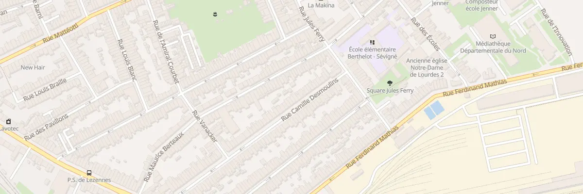 Plan du 83 Rue C Desmoulins Hellemmes à Lille
