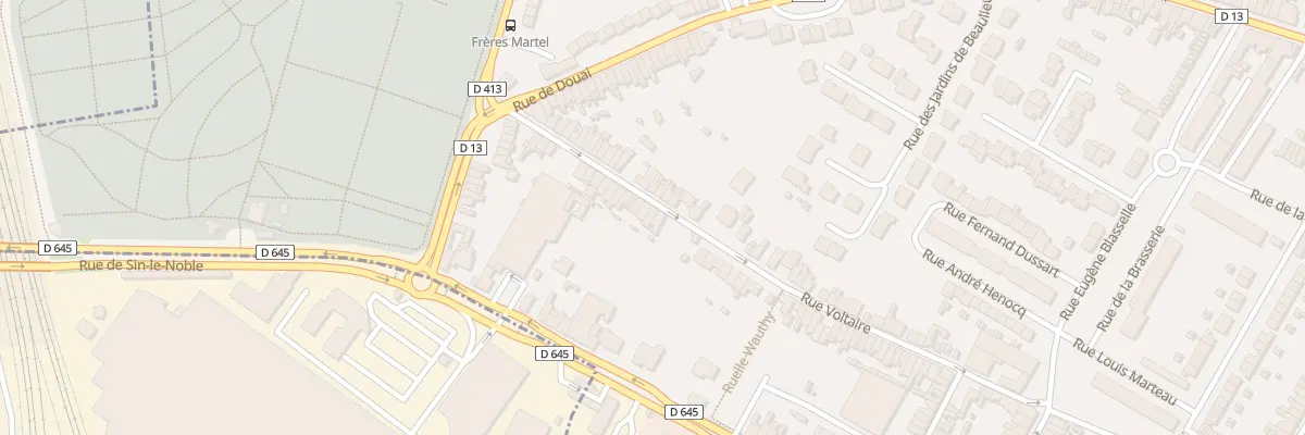 Plan du 711 Rue Voltaire à Sin-le-Noble