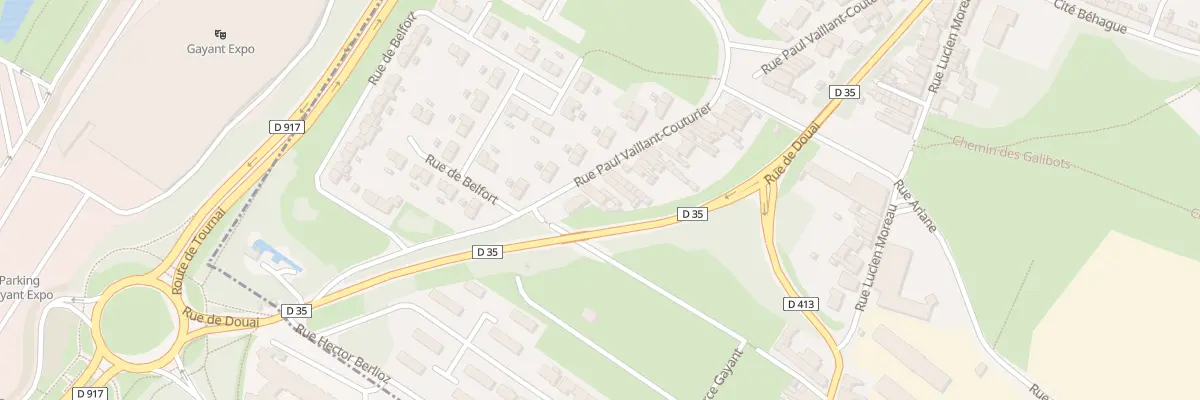 Plan du 99 Rue P Vaillant Couturier à Waziers