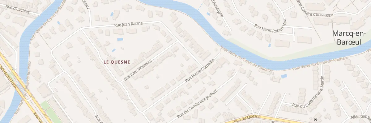 Plan du 1 Rue Jean Racine à Marcq-en-Barœul
