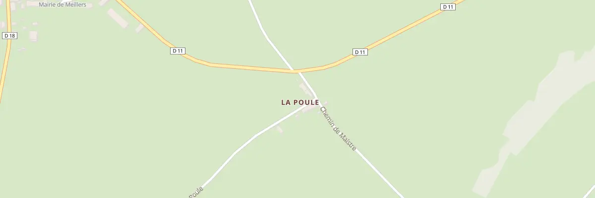 Plan du 5053A La Poule à Meillers