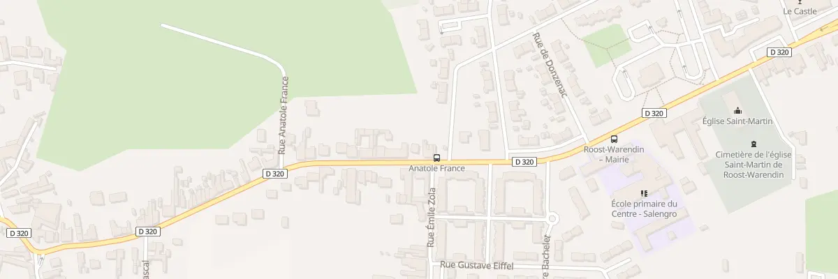 Plan du 436 Rue Anatole France à Roost-Warendin