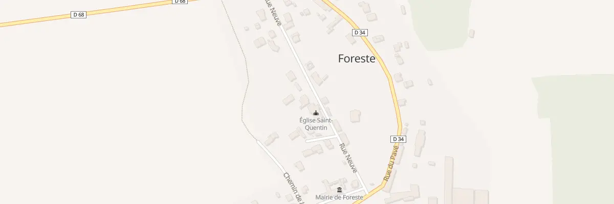 Plan du 9 Rue Neuve à Foreste
