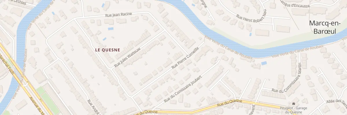 Plan du 19 Rue Pierre Corneille à Marcq-en-Barœul