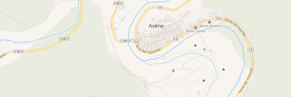 Plan du 9 Quai des Tanneries à Avène