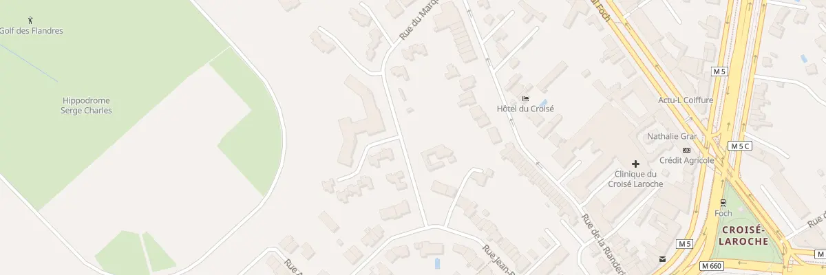 Plan du 214 Rue de la Rianderie à Marcq-en-Barœul