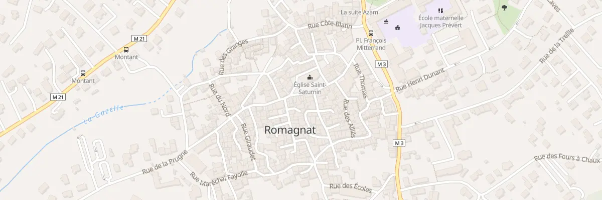 Plan du 21B Rue Mal Foch à Romagnat