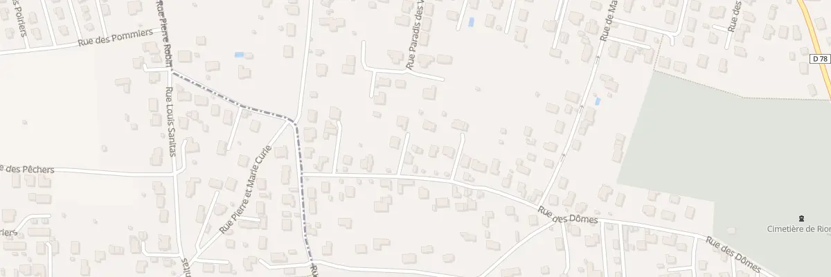 Plan du 47 Rue des Dômes à Riom
