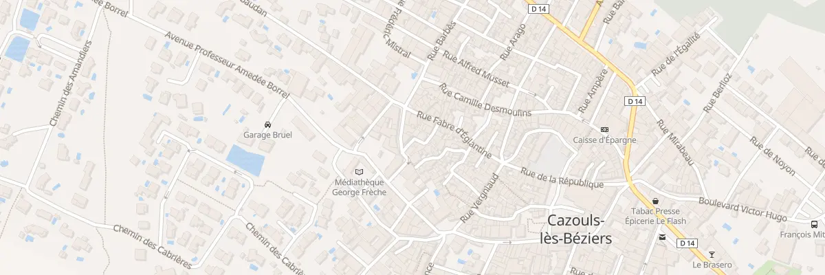 Plan du 16 Rue Geoffre à Cazouls-lès-Béziers