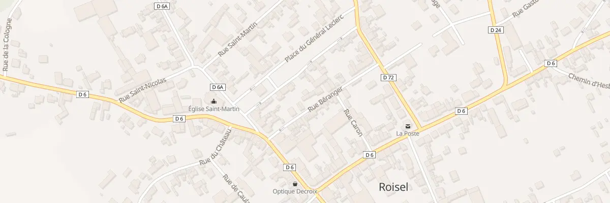 Plan du 3 Rue Béranger à Roisel