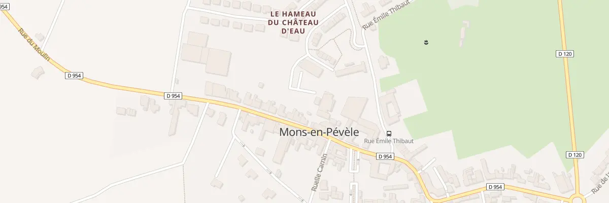 Plan du 254 Rue du Moulin à Mons-en-Pévèle